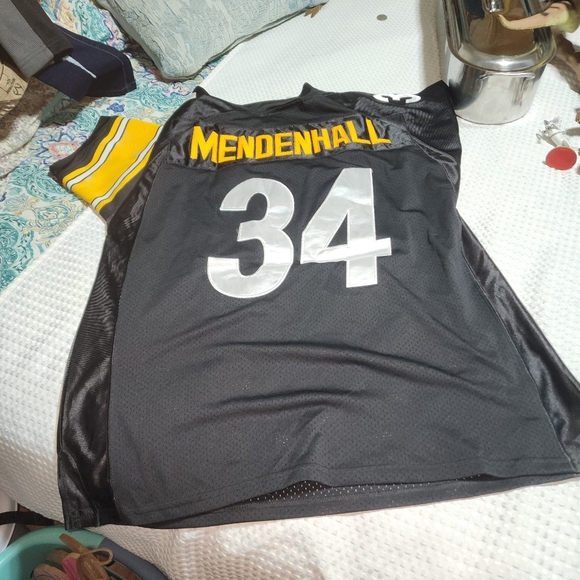 REEBOK EUC MENS sz 40 PITTSBURGH STEELERS #34 MENDENSHALL FOOTBALL JERSEY SHIRT - Picture 9 of 12
